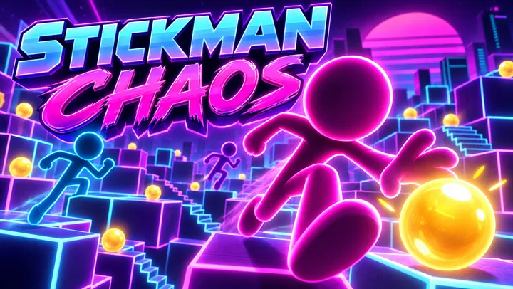 Stickman Chaos, a platformer built with Chatforce